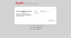 Desktop Screenshot of orders.saputo.com